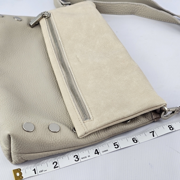 Hammitt VIP Medium Leather Purse Pewter/Brushed Silver - Picture 12 of 14